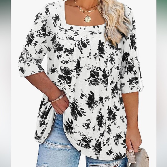 Siddhe Tops - TWO Siddhe Plus Size Tops 3X